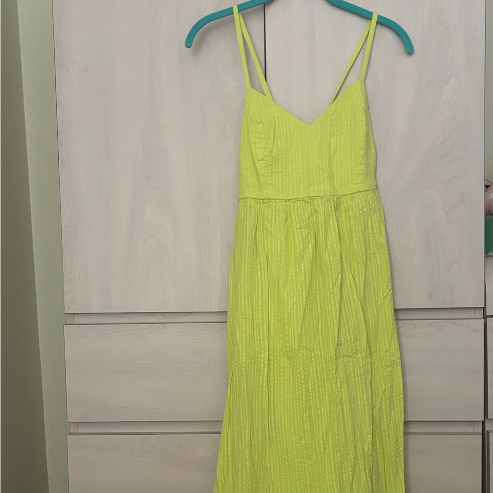 Summertime Sale! New Destination 360 Lime Green Spaghetti Strap Dress
